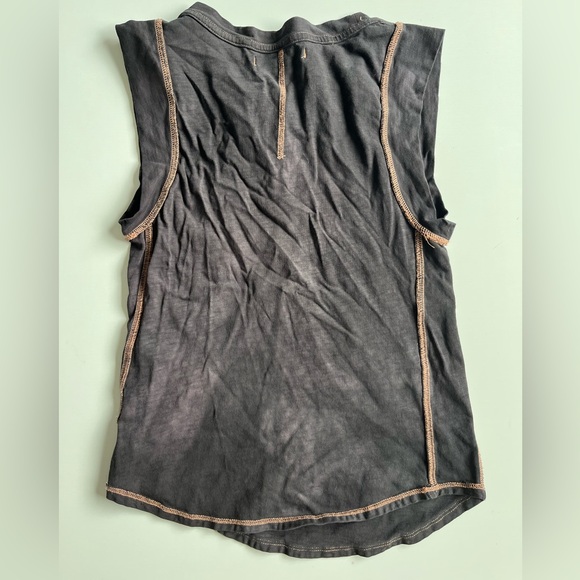 We the free Free People Black Muscle Tee tie dye - Picture 4 of 5